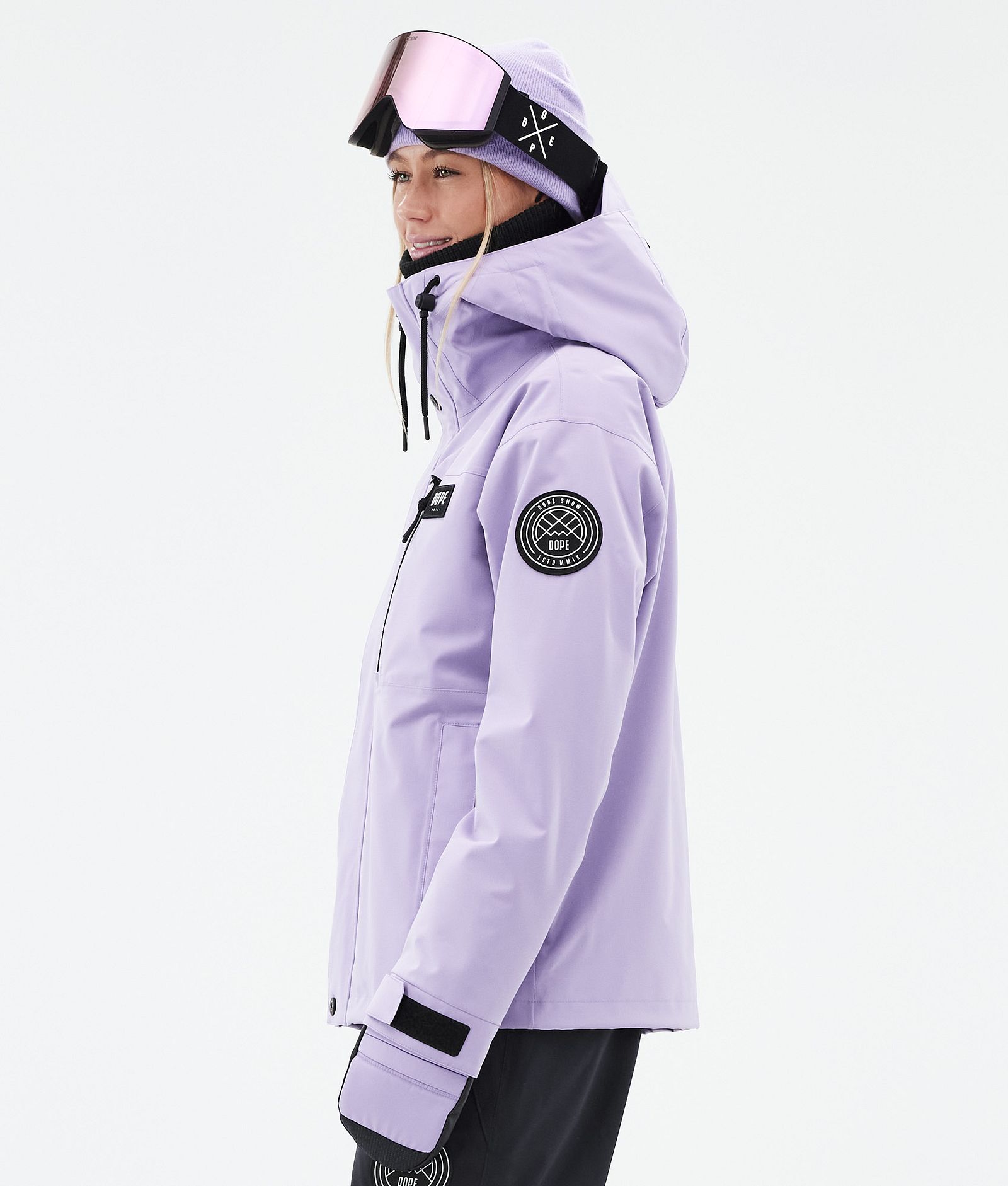 Dope Blizzard W Full Zip Kurtka Narciarska Kobiety Faded Violet, Zdjęcie 6 z 10