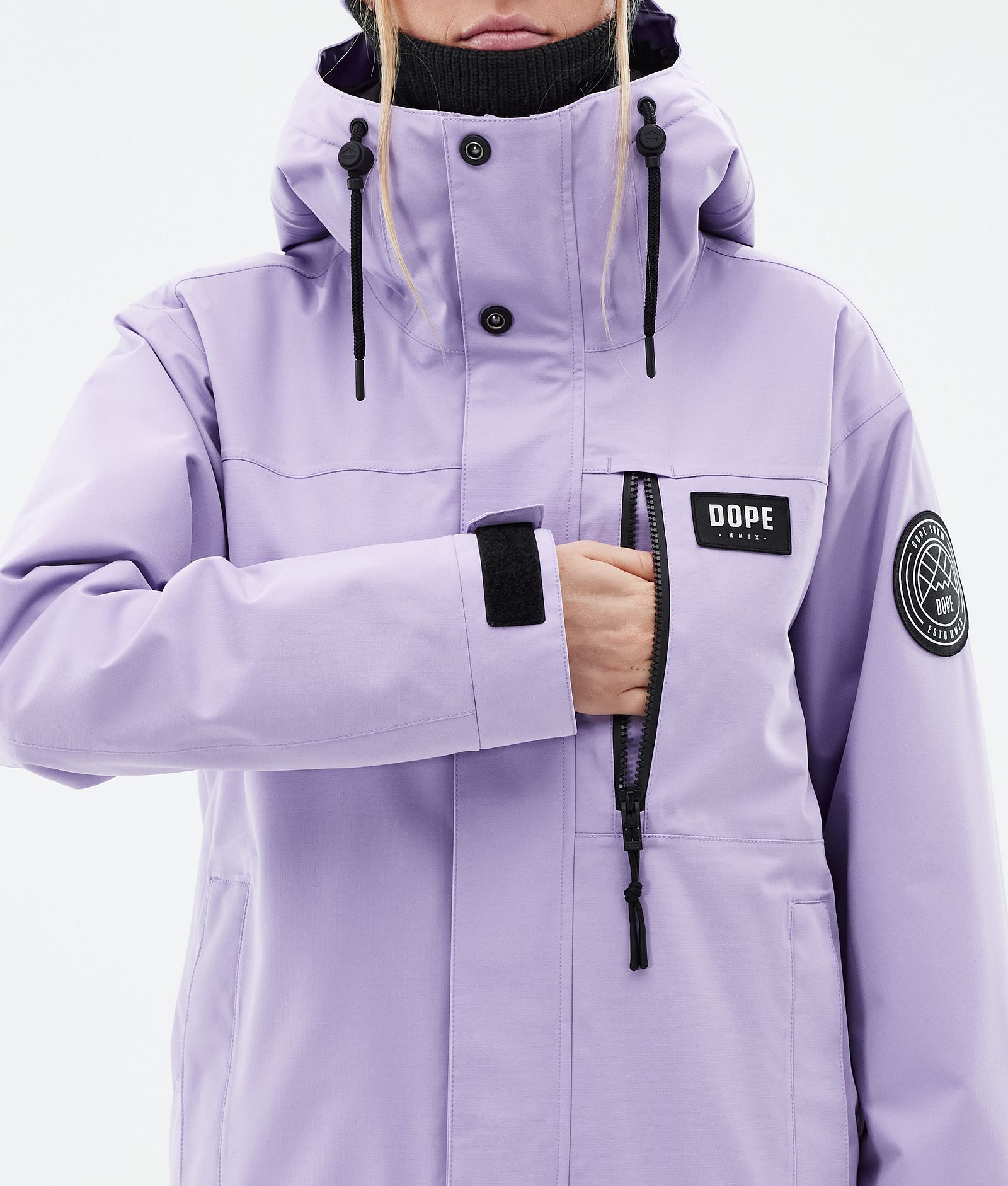 Dope Blizzard W Full Zip Veste Snowboard Femme Faded Violet, Image 9 sur 10