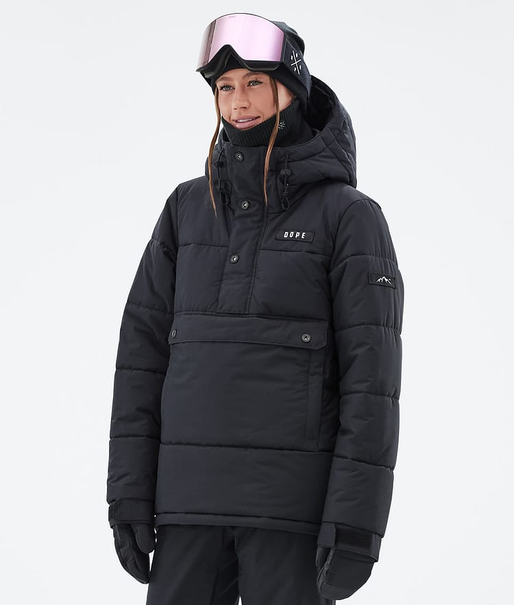 Dope Puffer W Kurtka Snowboardowa Kobiety Black, Zdjęcie 1 z 8