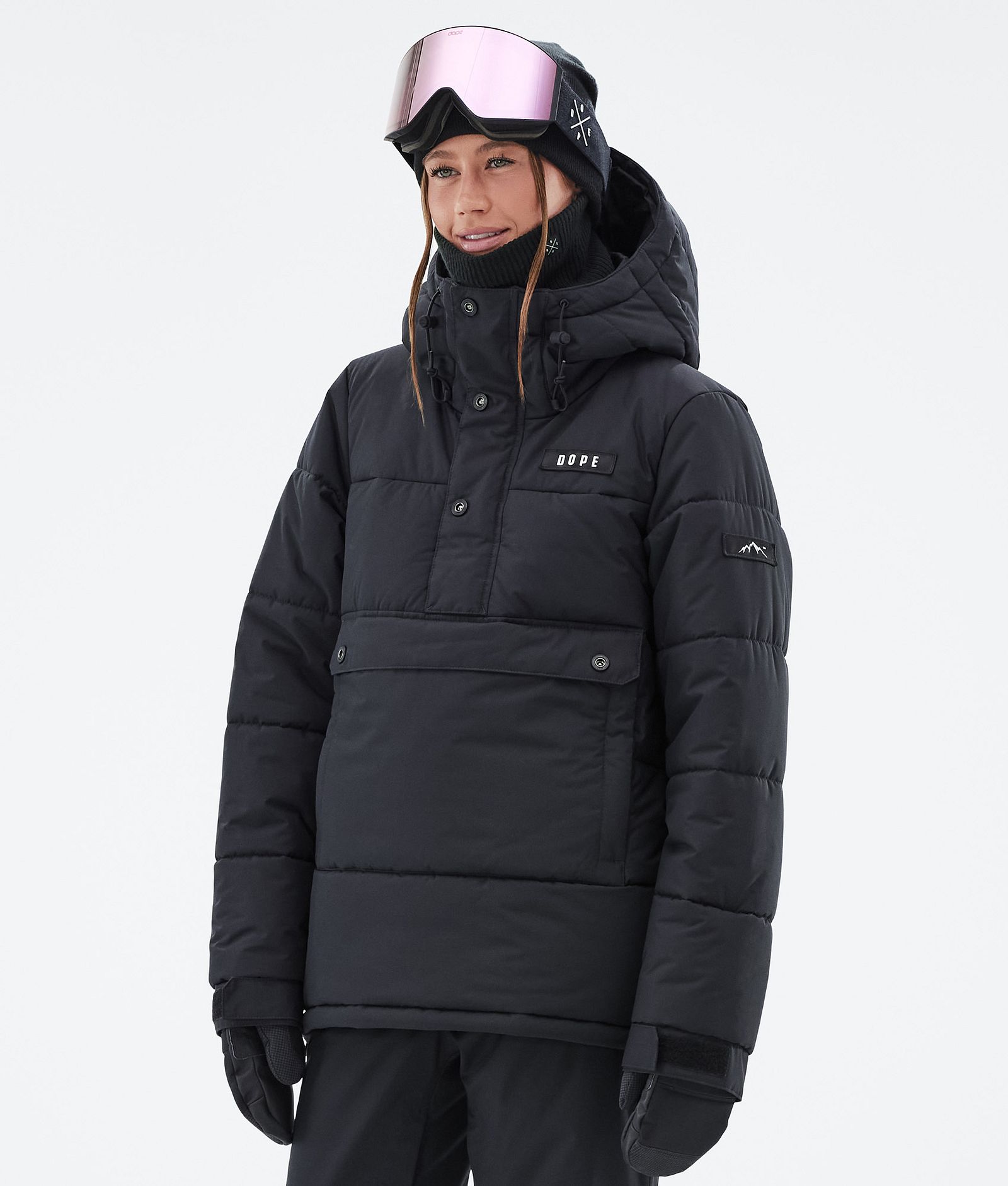 Dope Puffer W Kurtka Snowboardowa Kobiety Black, Zdjęcie 1 z 8