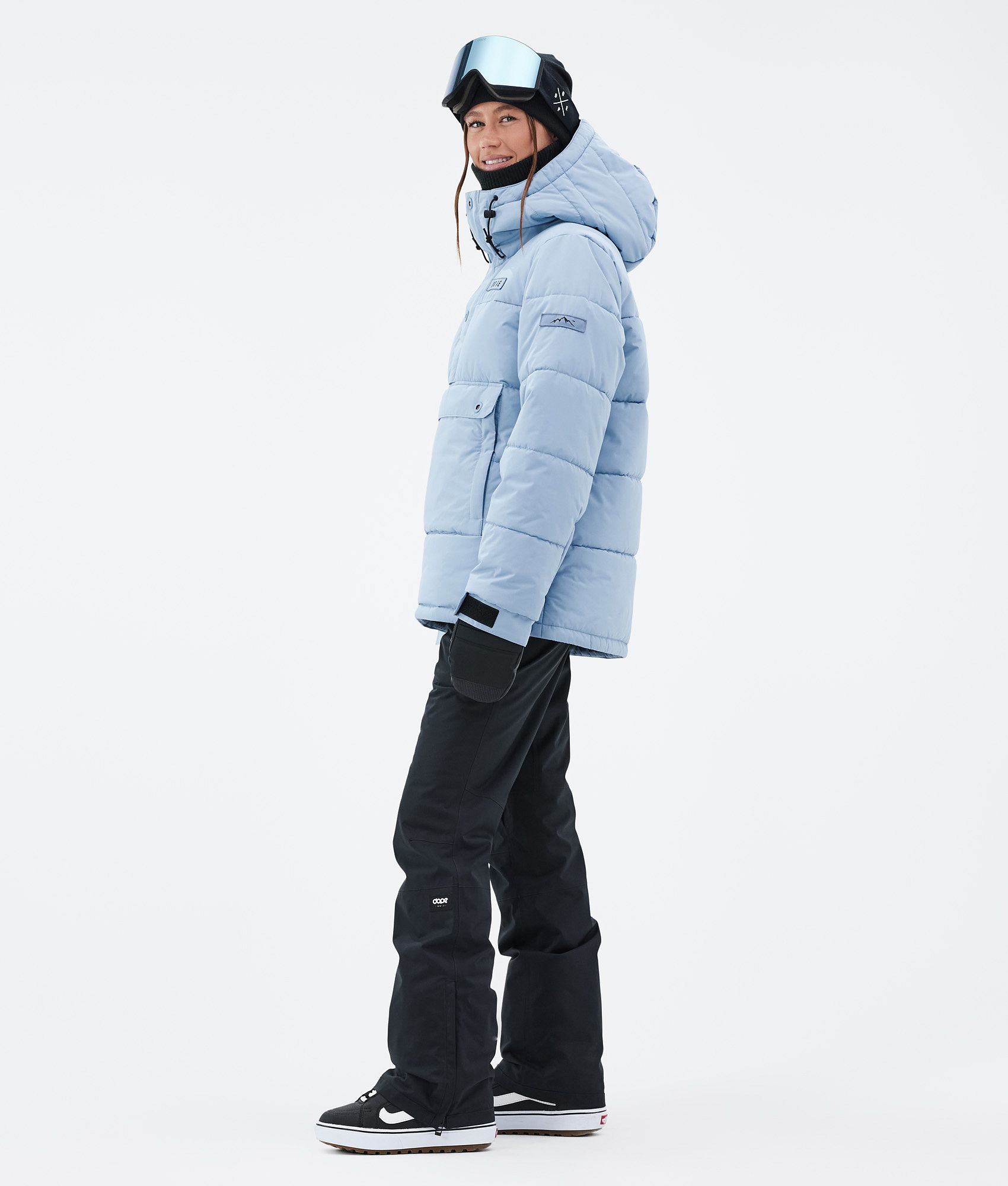 Dope Puffer W Snowboard Jacket Women Light Blue Ridestore