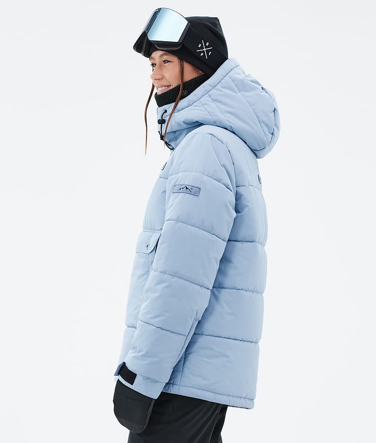 Dope Puffer W Veste Snowboard Femme Light Blue, Image 5 sur 8