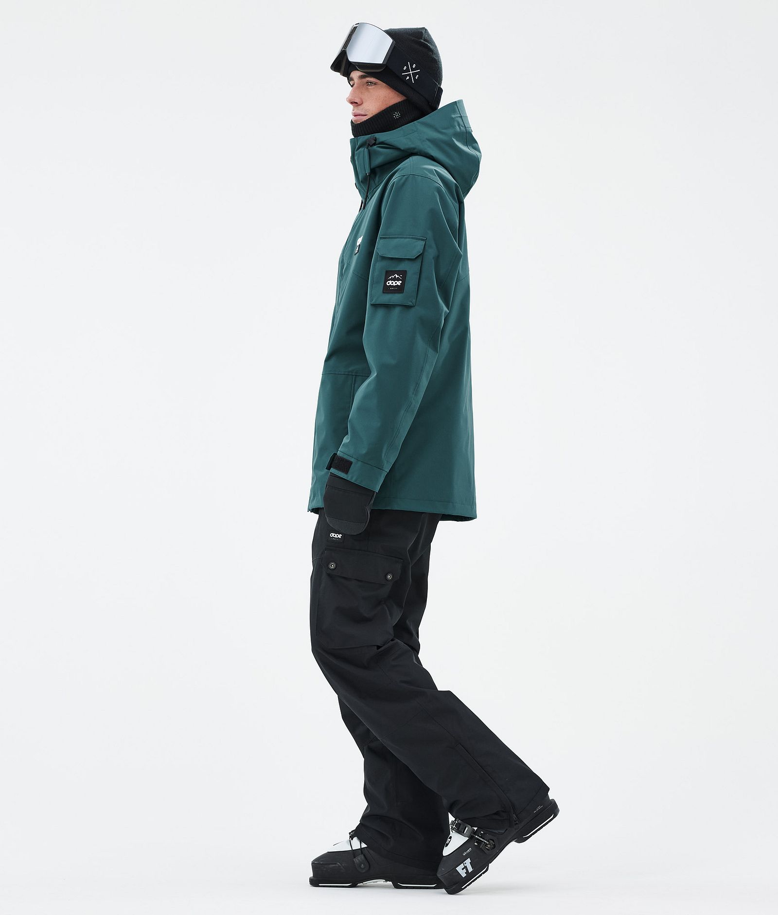 Dope Adept Ski Jacket Men Bottle Green, Image 3 of 9