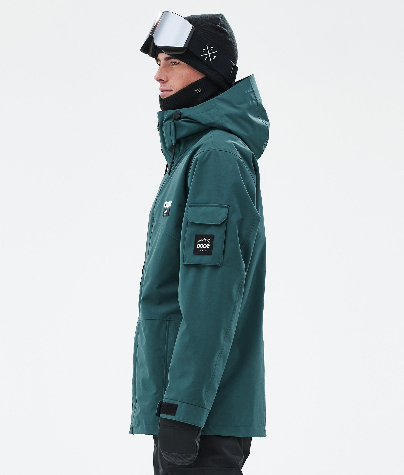 Dope Adept Ski Jacket Men Bottle Green, Image 5 of 9