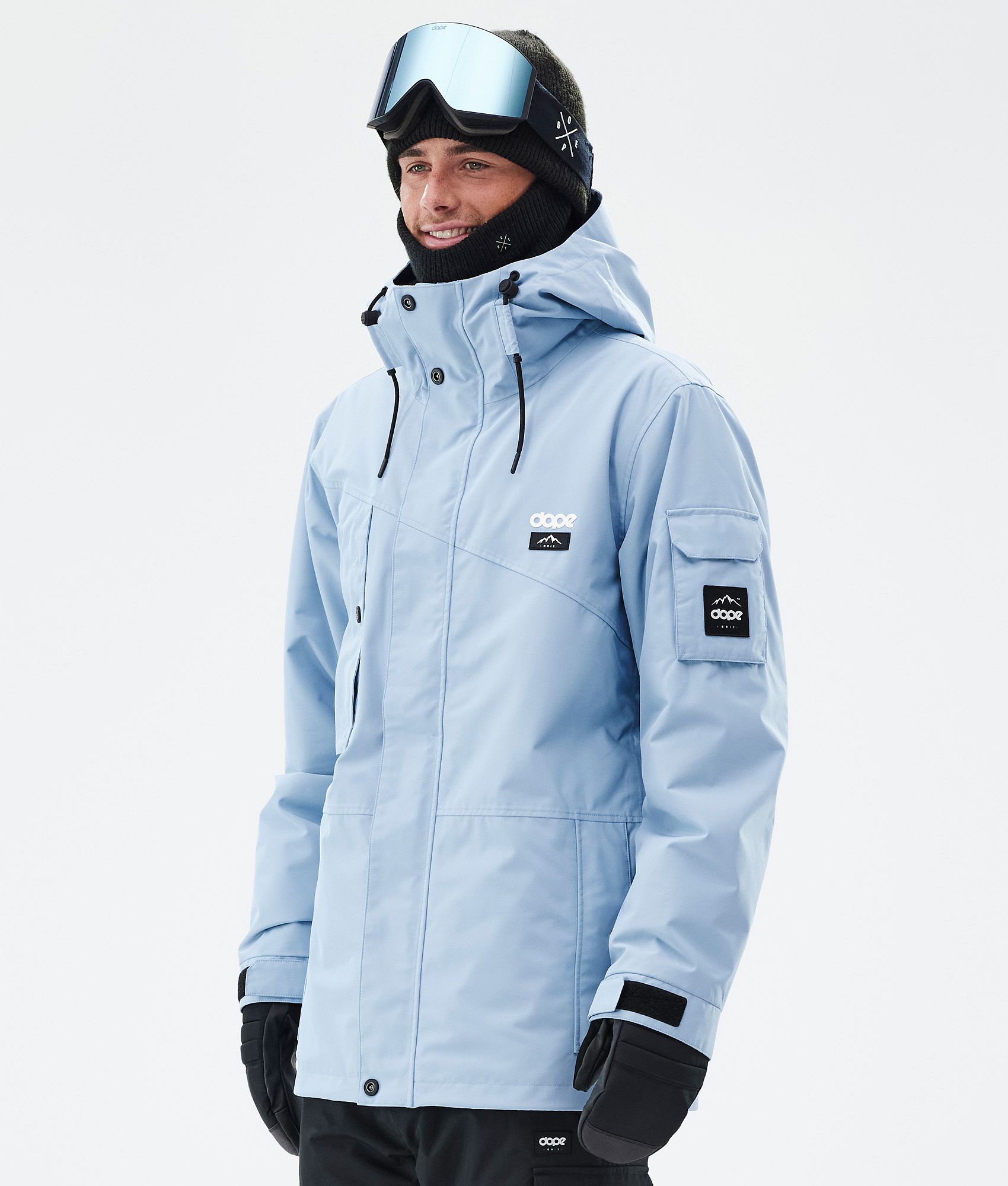 Light blue winter outlet jacket