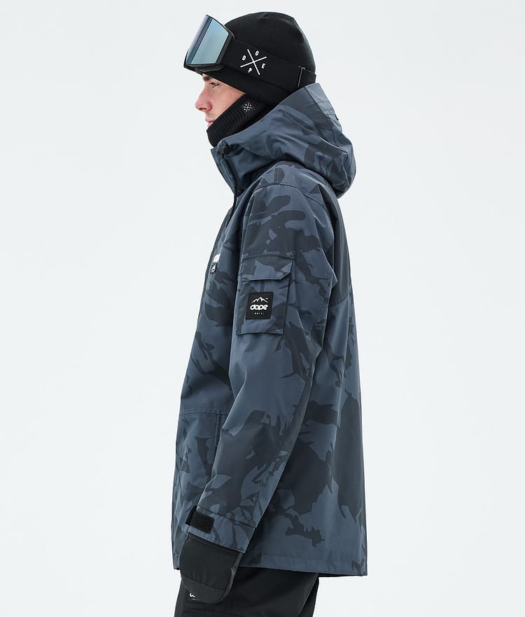 Dope Adept Snowboard jas Heren Metal Blue Camo Renewed, Afbeelding 5 van 9