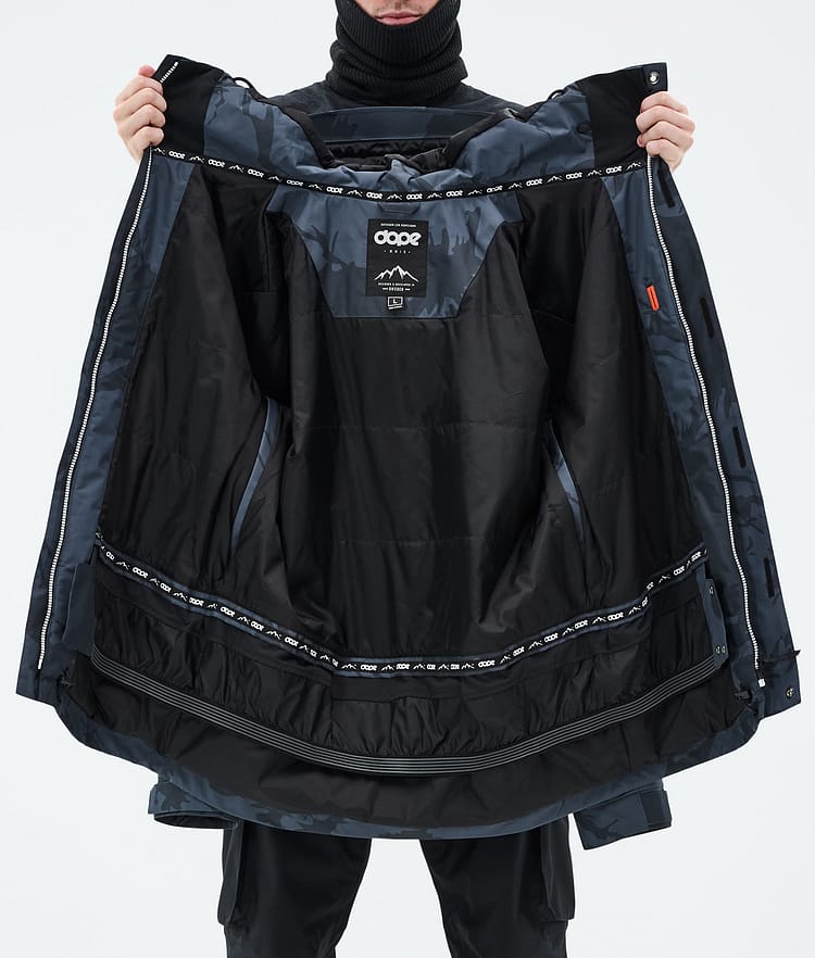 Dope Adept Snowboard jas Heren Metal Blue Camo Renewed, Afbeelding 9 van 9