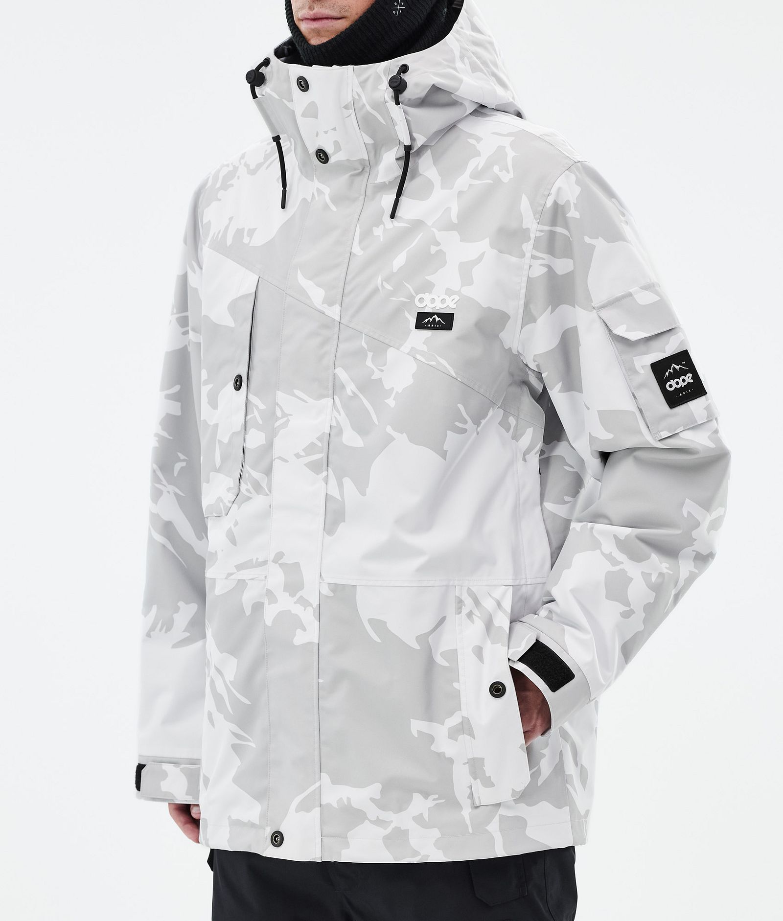 Dope Adept Snowboard Jacket Men Grey Camo, Image 7 of 9