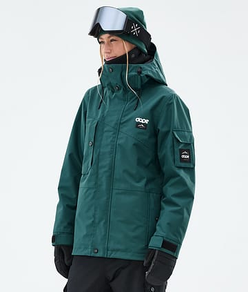 Dope Adept W Snowboard Jacket Women Bottle Green