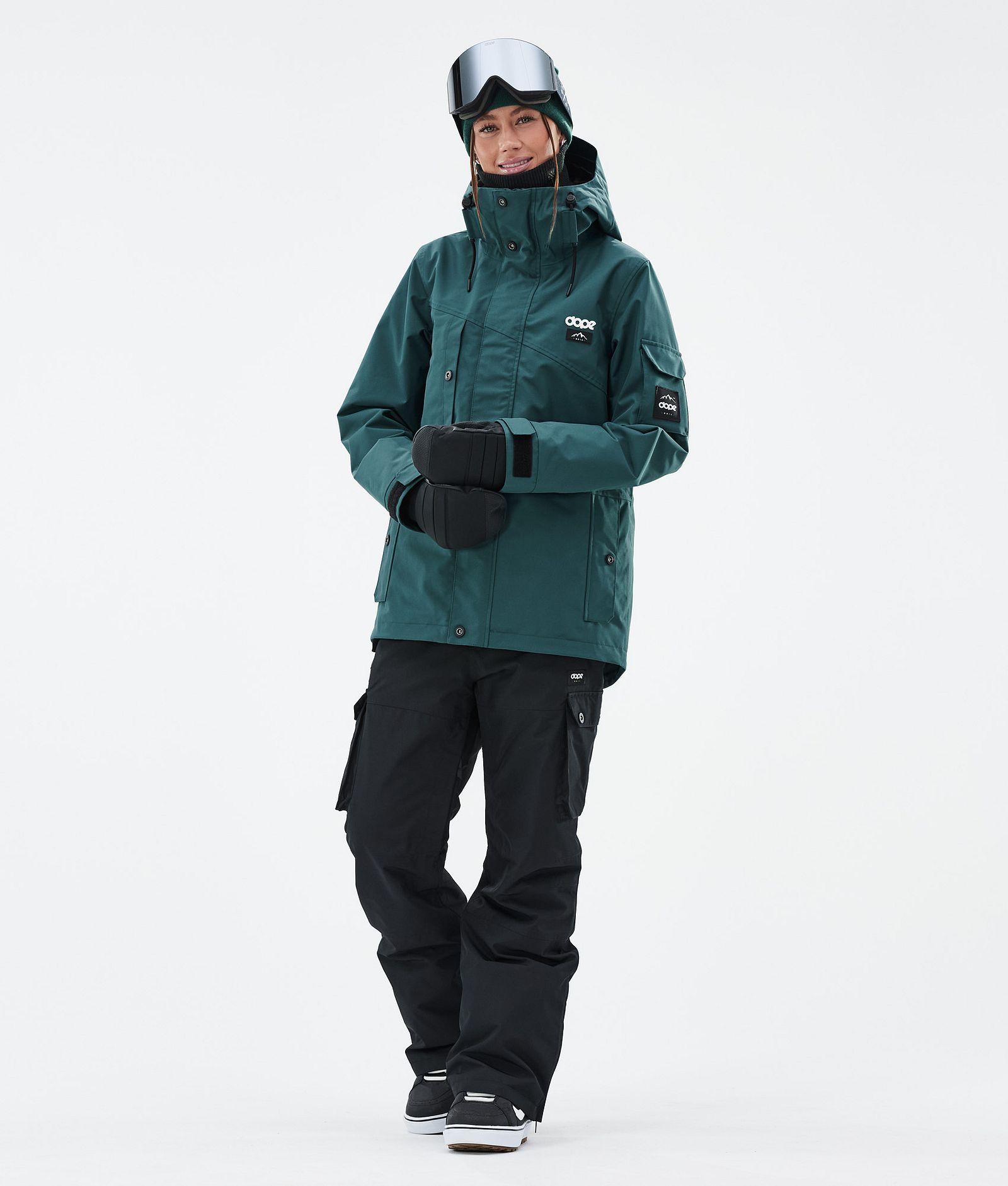 Dope Adept W Snowboard Jacket Women Bottle Green, Image 2 of 9