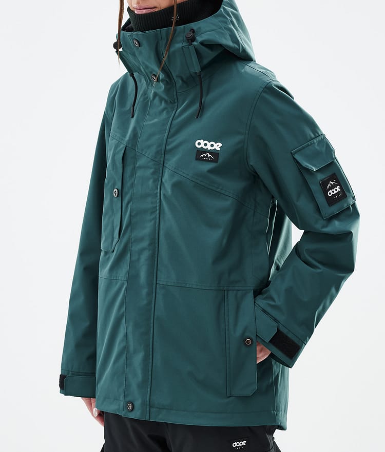 Dope Adept W Ski Jacket Women Bottle Green, Image 7 of 9