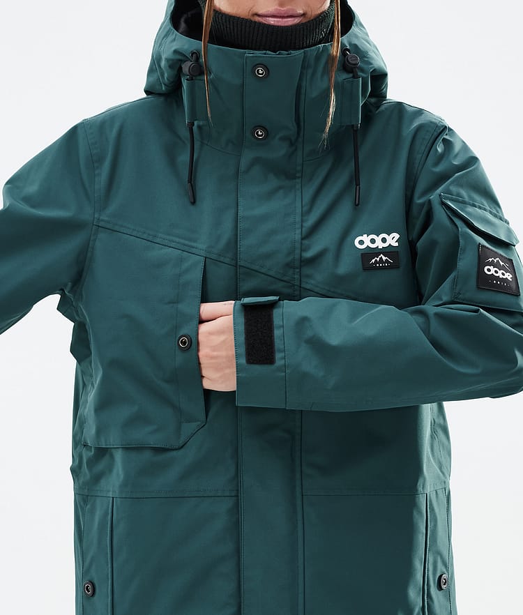 Dope Adept W Ski Jacket Women Bottle Green, Image 8 of 9