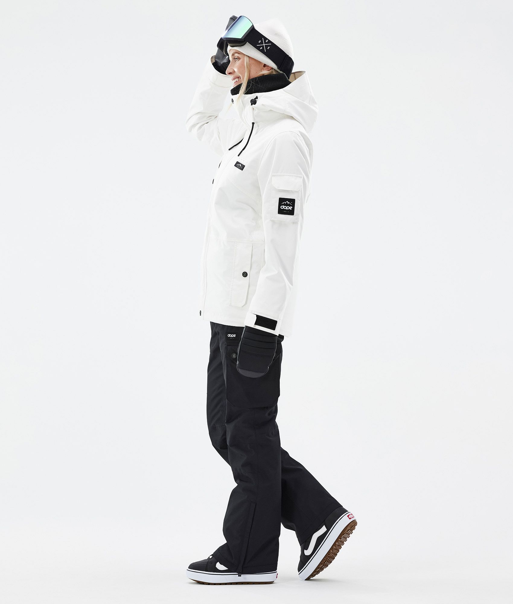 White snowboarding 2025 jacket womens