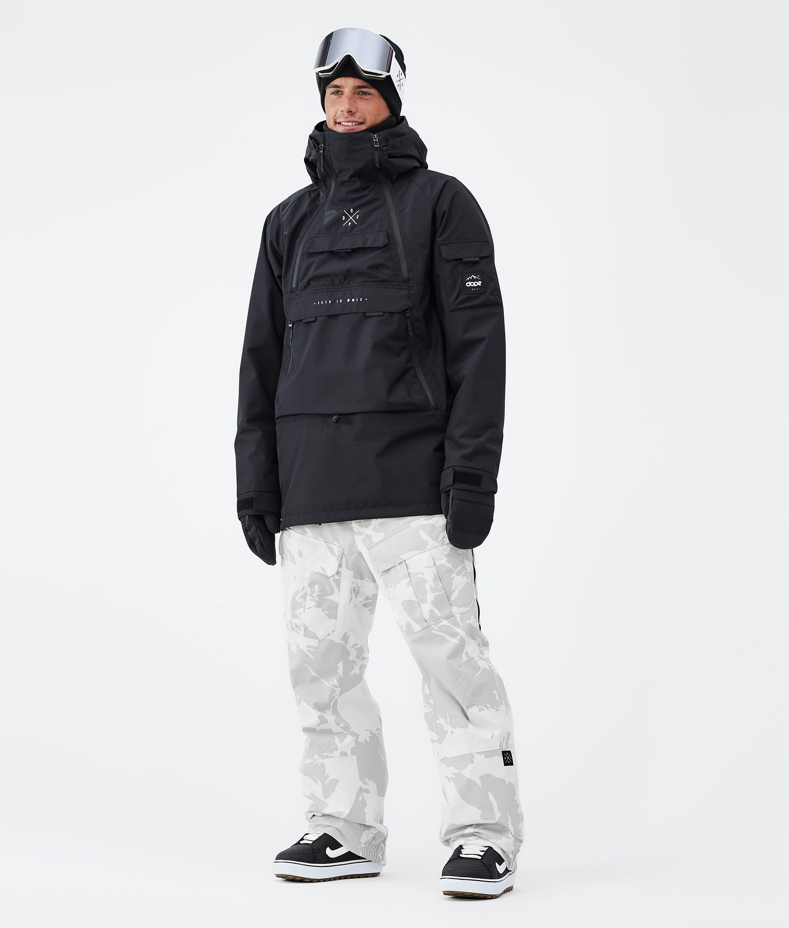 Dope Antek Snowboard Pants Men Grey Camo | Ridestore UK