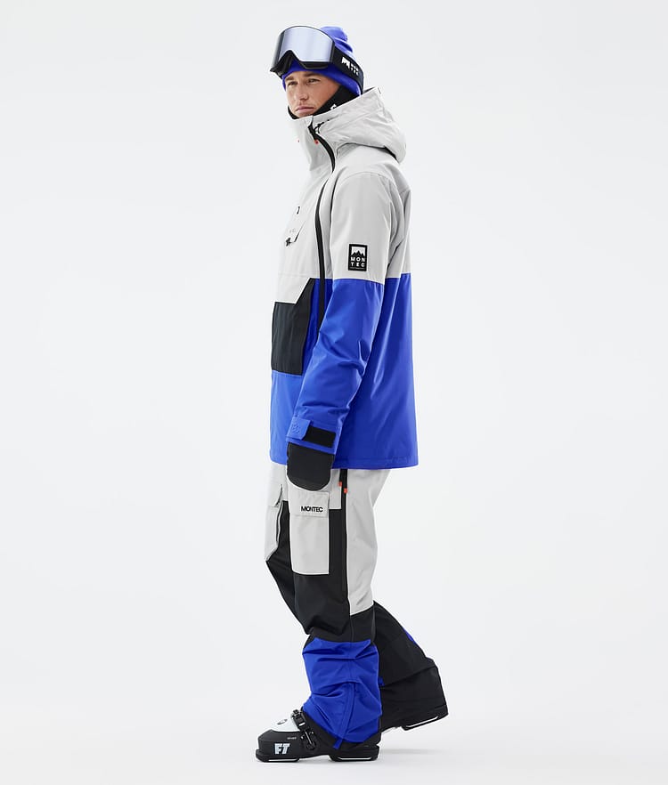 Montec Doom Ski jas Heren Light Grey/Black/Cobalt Blue, Afbeelding 4 van 11
