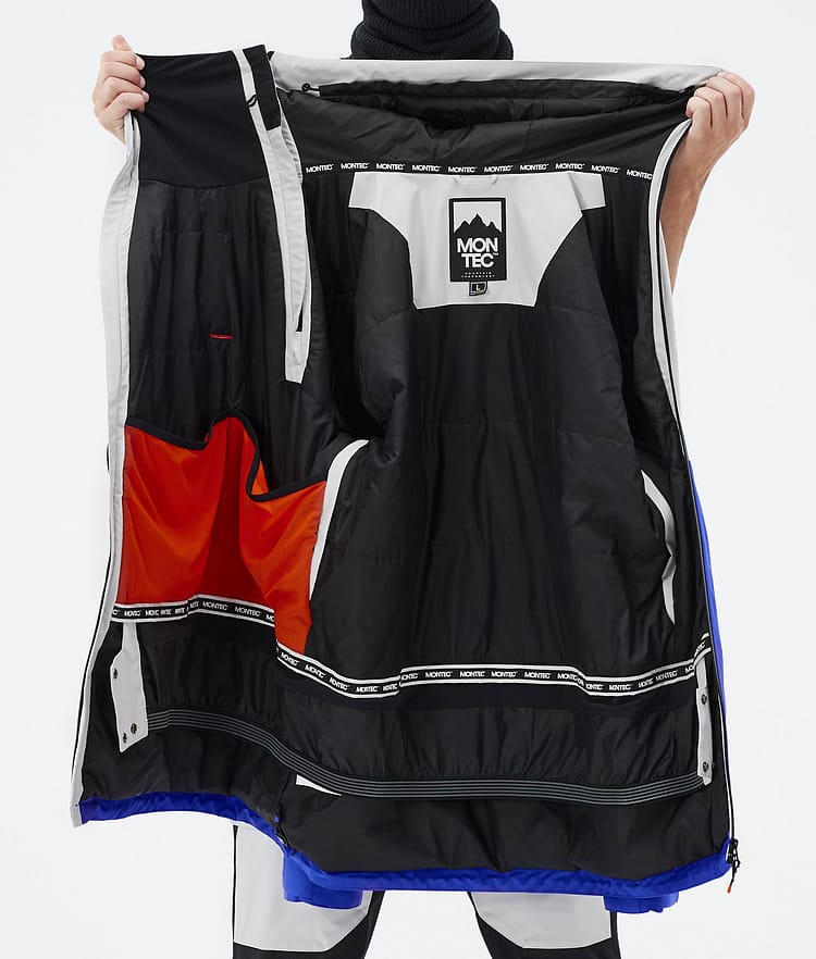 Montec Doom Ski jas Heren Light Grey/Black/Cobalt Blue, Afbeelding 11 van 11