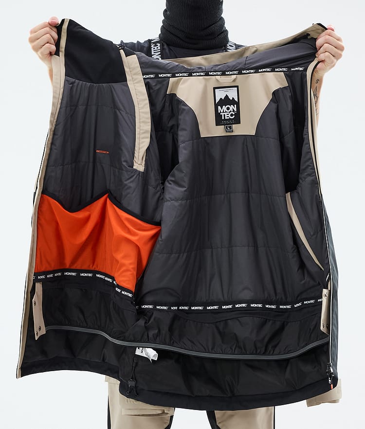 Montec Doom Veste Snowboard Homme Sand/Black, Image 11 sur 11