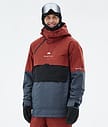 Montec Dune Kurtka Snowboardowa Mężczyźni Rust/Black/Metal Blue