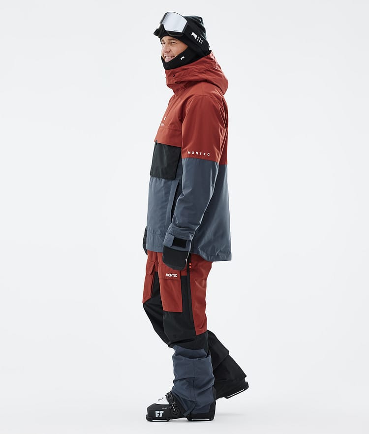 Montec Dune Ski jas Heren Rust/Black/Metal Blue, Afbeelding 4 van 9