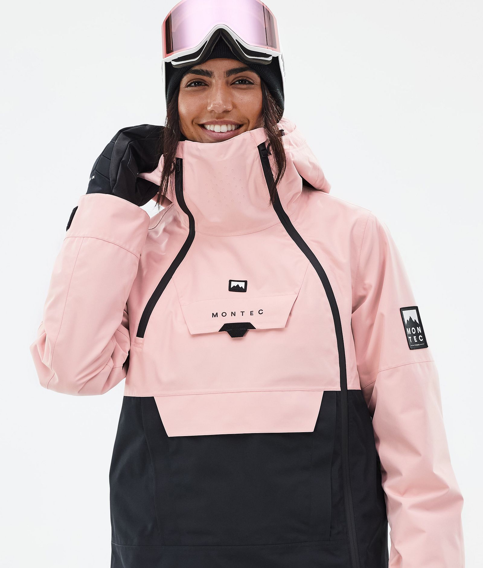 Montec Doom W Veste de Ski Femme Soft Pink/Black, Image 2 sur 11