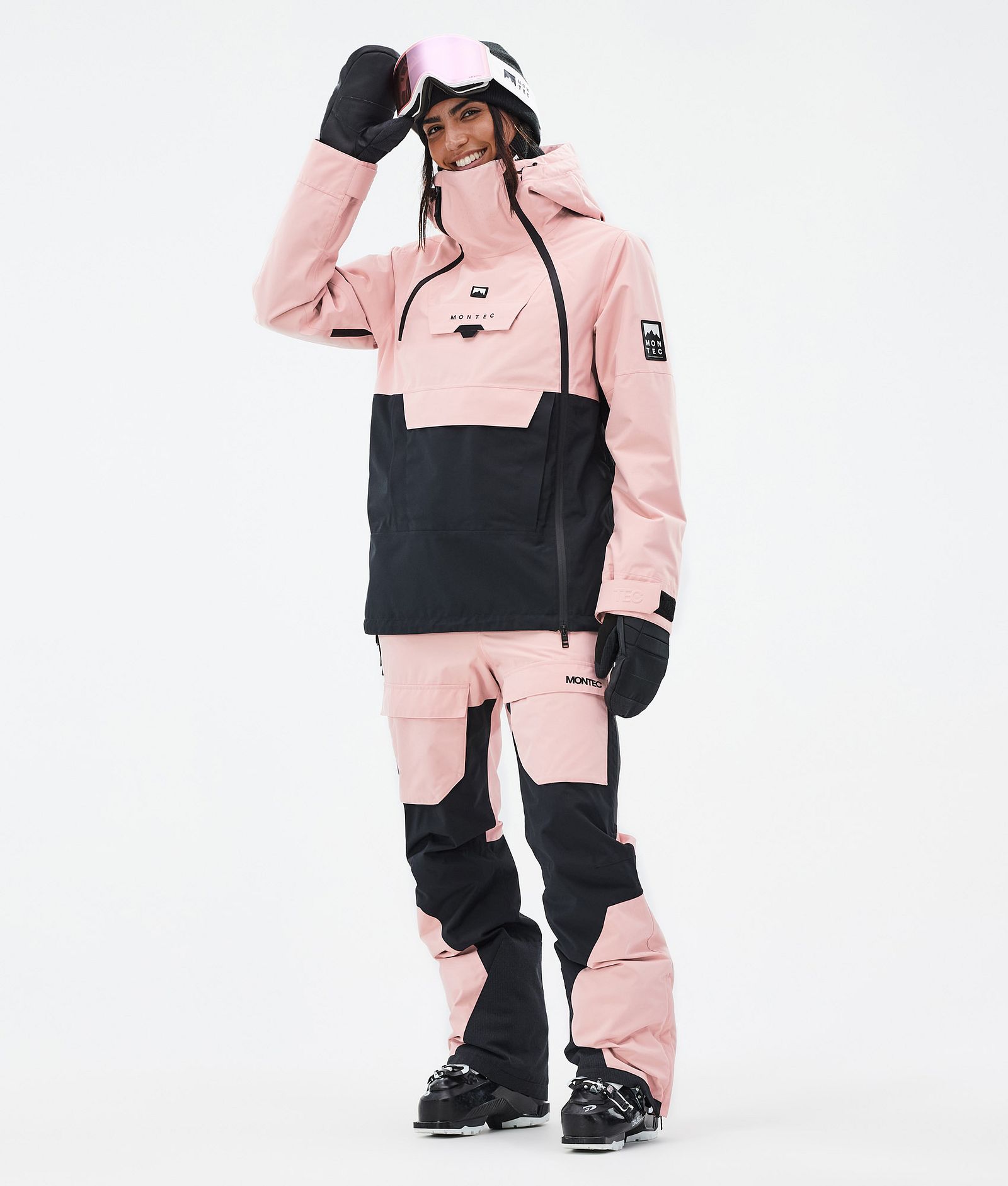 Montec Doom W Veste de Ski Femme Soft Pink/Black, Image 3 sur 11