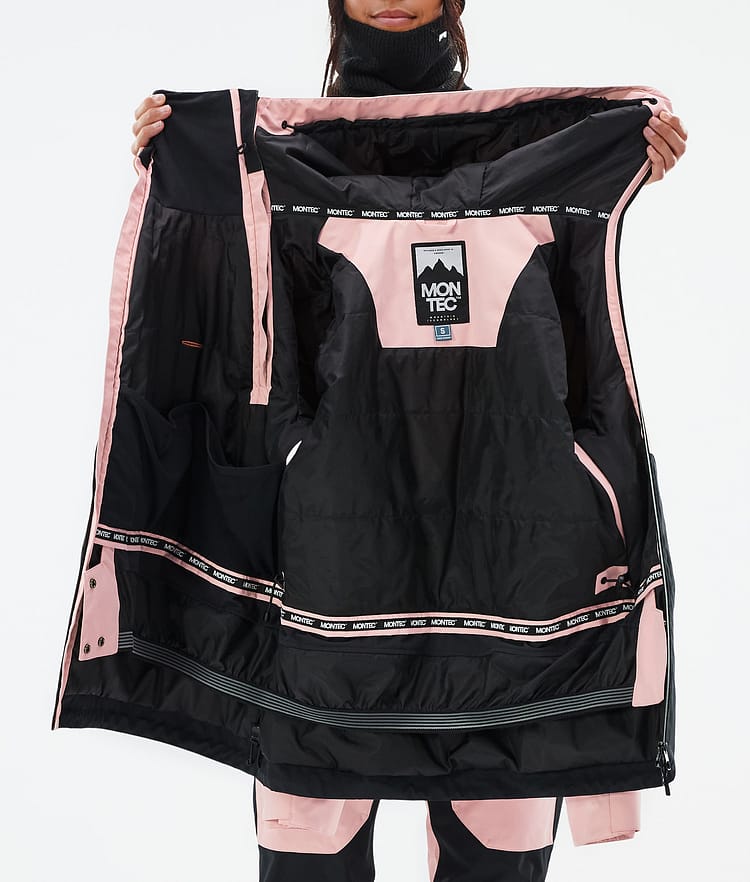 Montec Doom W Veste de Ski Femme Soft Pink/Black, Image 11 sur 11