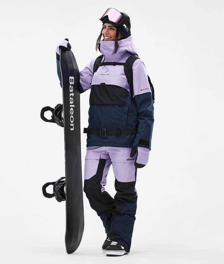 Montec Dune W Snowboard jas Dames Faded Violet/Black/Dark Blue Renewed, Afbeelding 2 van 8