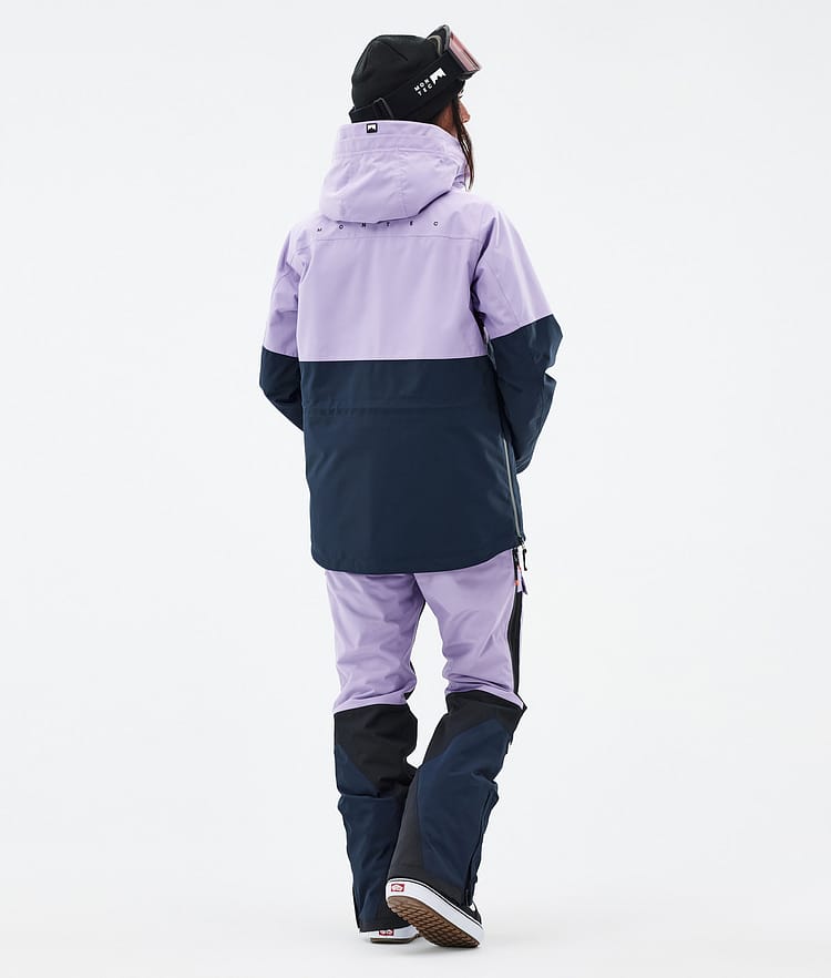 Montec Dune W Snowboard jas Dames Faded Violet/Black/Dark Blue Renewed, Afbeelding 4 van 8