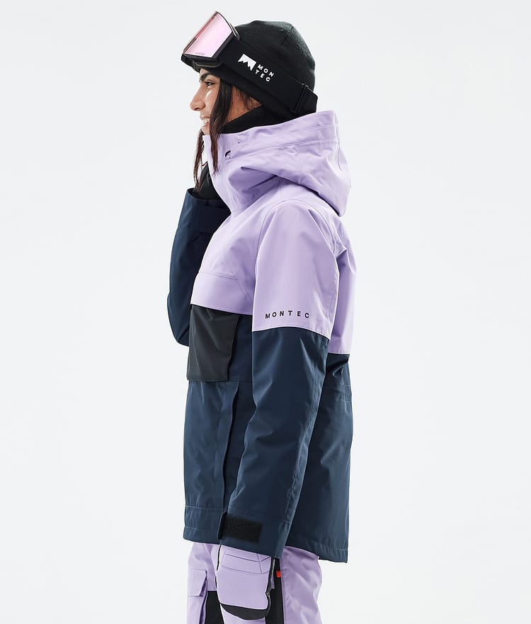 Montec Dune W Snowboard jas Dames Faded Violet/Black/Dark Blue Renewed, Afbeelding 5 van 8