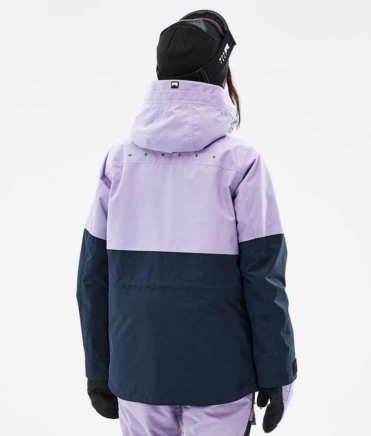 Montec Dune W Snowboard jas Dames Faded Violet/Black/Dark Blue Renewed, Afbeelding 6 van 8