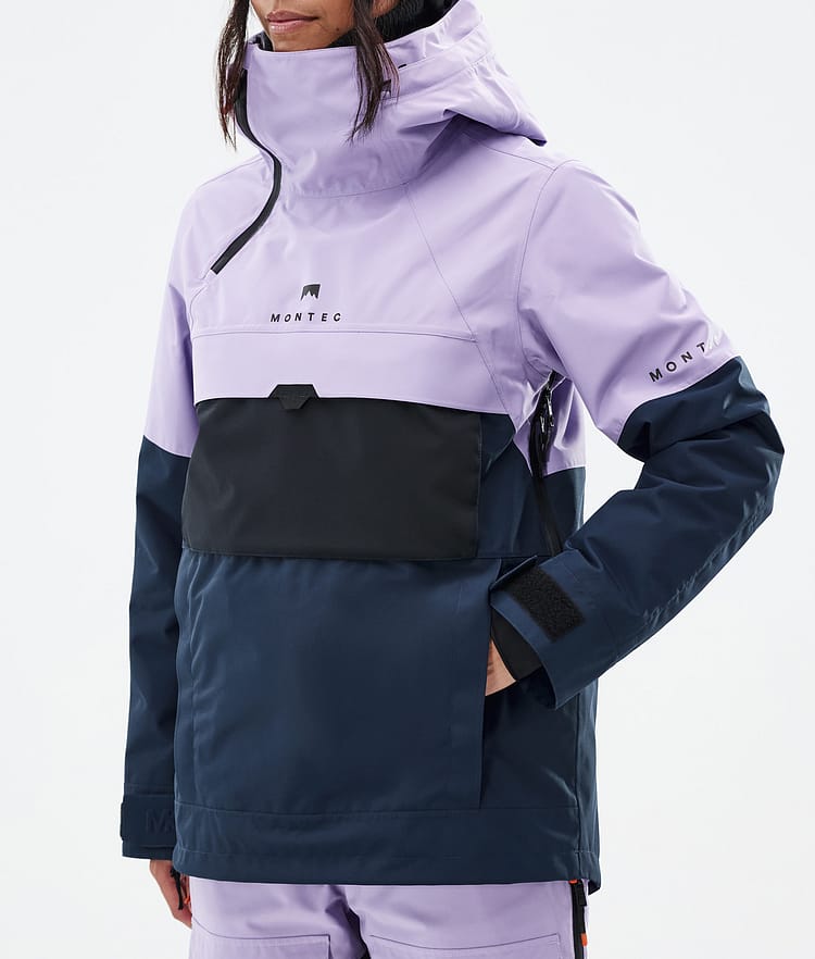 Montec Dune W Snowboard jas Dames Faded Violet/Black/Dark Blue Renewed, Afbeelding 7 van 8