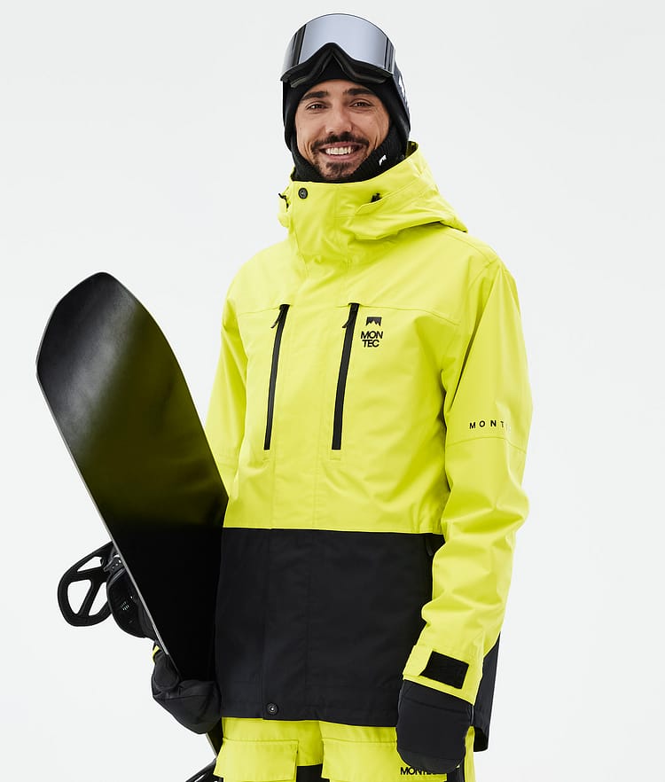 Montec Fawk Veste Snowboard Homme Bright Yellow/Black, Image 1 sur 10