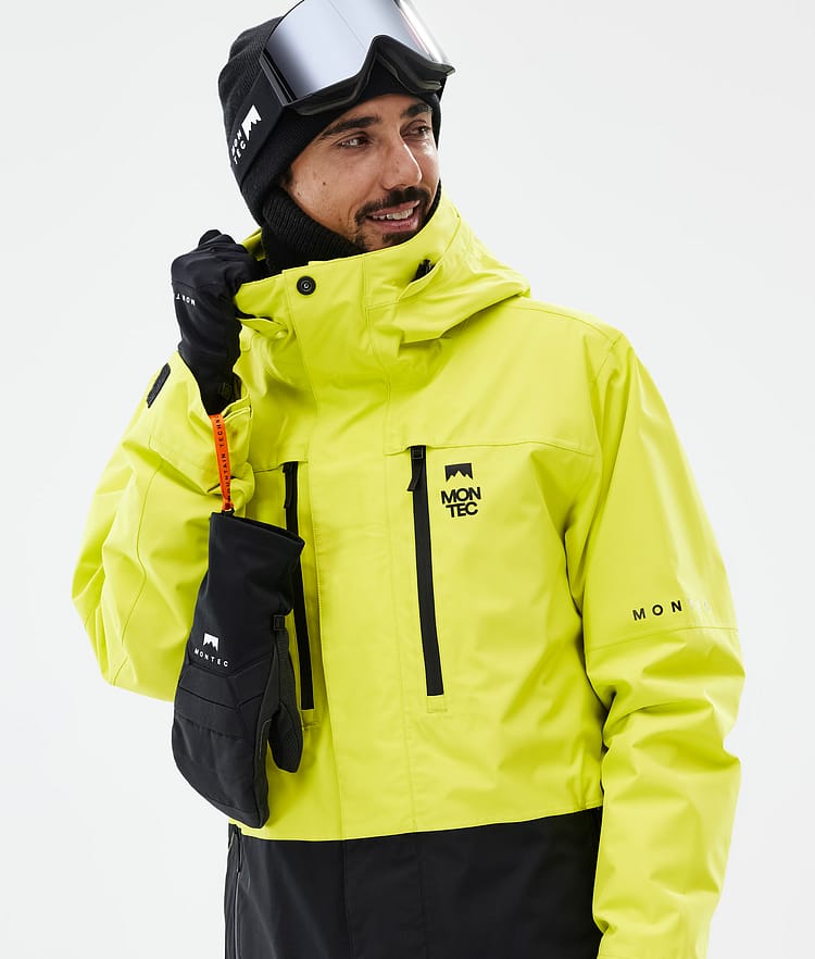 Montec Fawk Veste Snowboard Homme Bright Yellow/Black, Image 2 sur 10