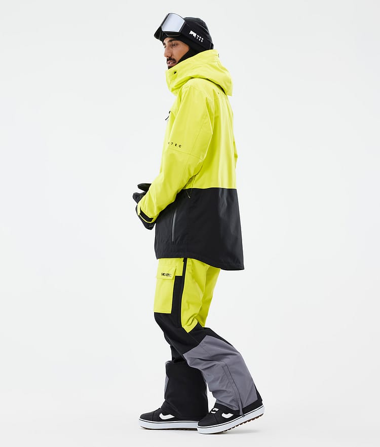 Montec Fawk Veste Snowboard Homme Bright Yellow/Black, Image 4 sur 10