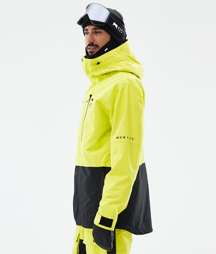 Montec Fawk Veste Snowboard Homme Bright Yellow/Black, Image 6 sur 10