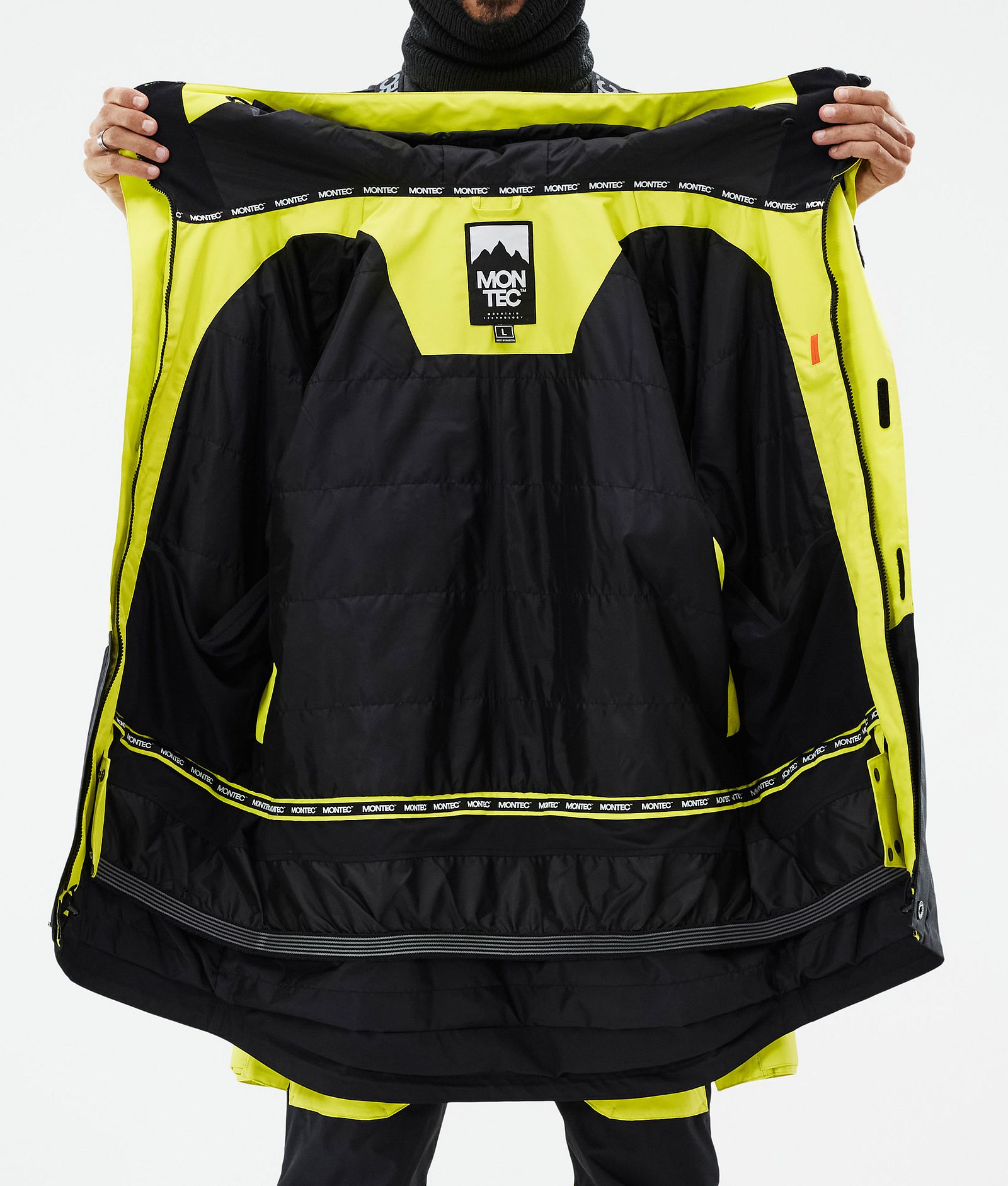 Montec Fawk Snowboardjakke Herre Bright Yellow/Black, Billede 10 af 10