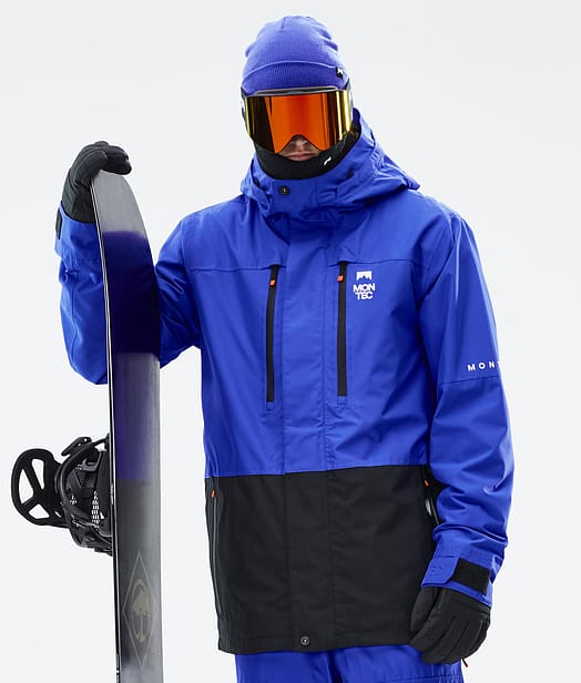 Montec Fawk Kurtka Snowboardowa Mężczyźni Cobalt Blue/Black