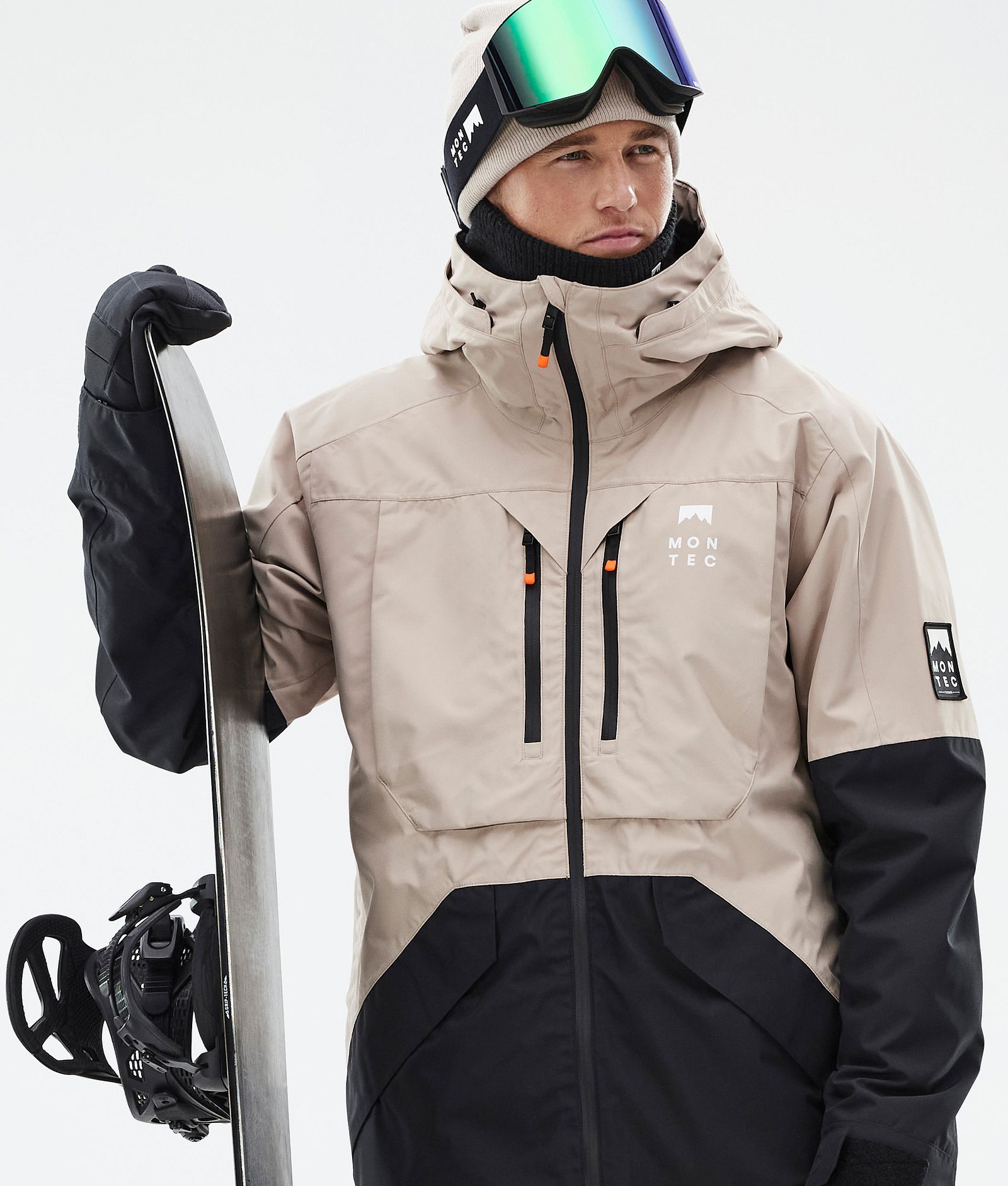 Montec Arch Snowboard Jacket Men Sand/Black, Image 2 of 10