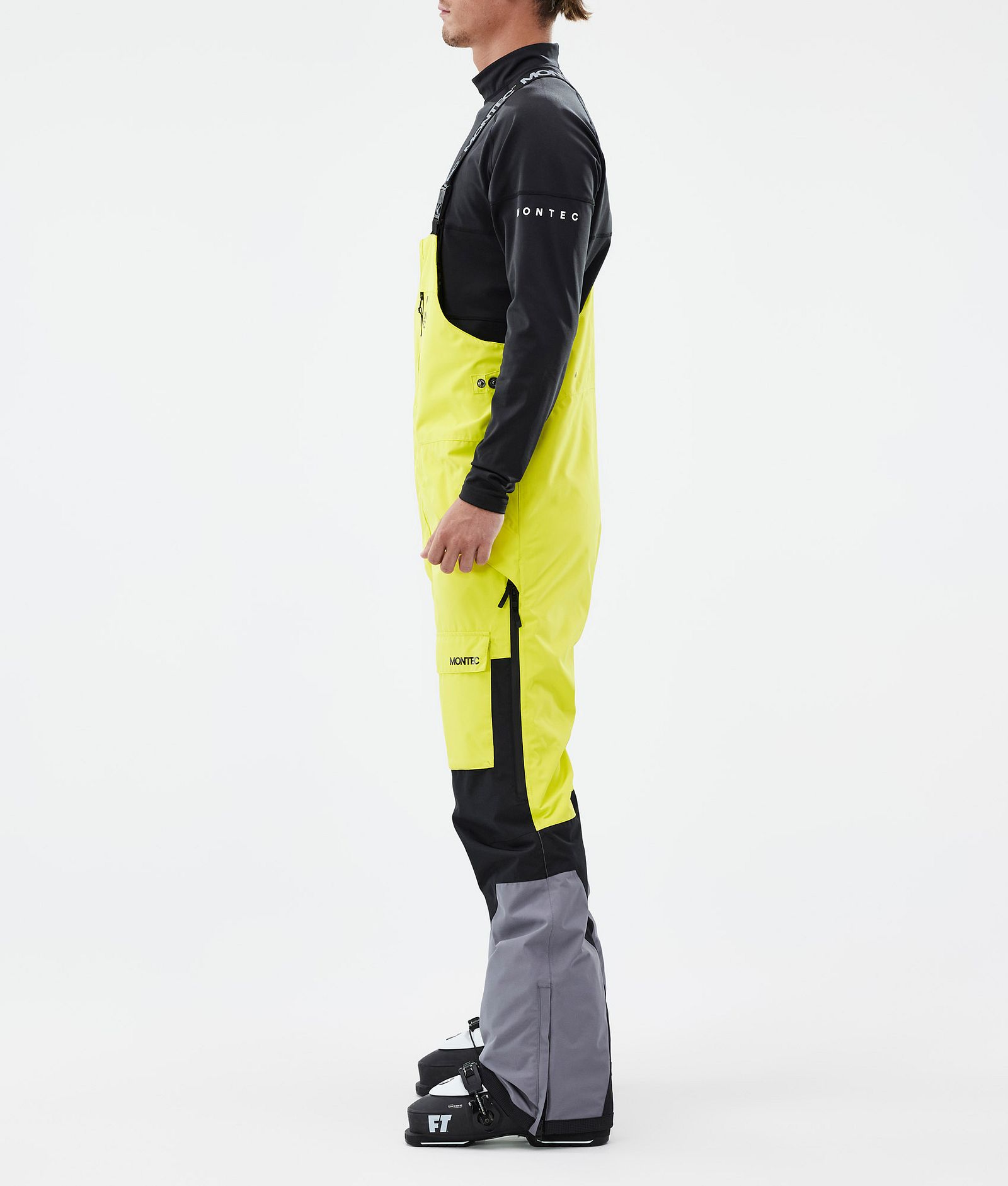 Montec Fawk Ski Pants Men Bright Yellow/Black/Light Pearl, Image 3 of 7