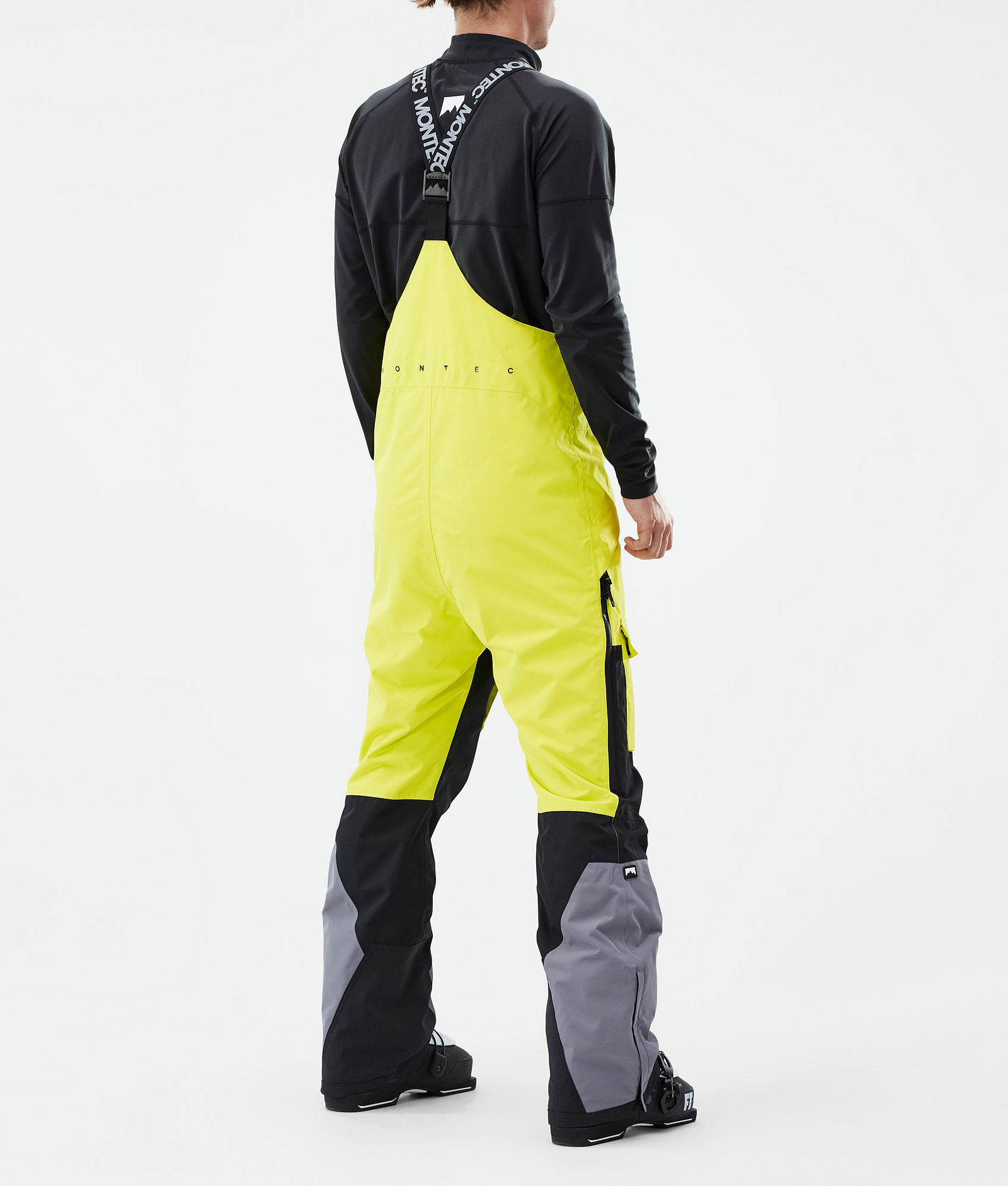 Montec Fawk Ski Pants Men Bright Yellow/Black/Light Pearl, Image 4 of 7