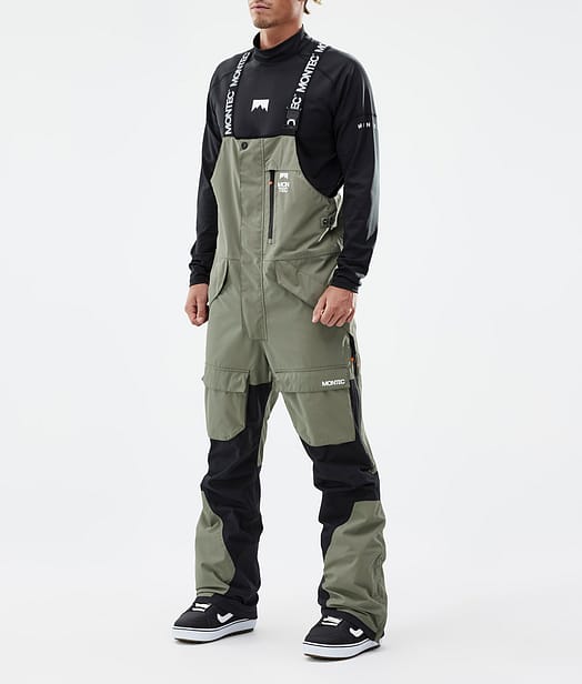 Montec Fawk Spodnie Snowboardowe Mężczyźni Greenish/Black