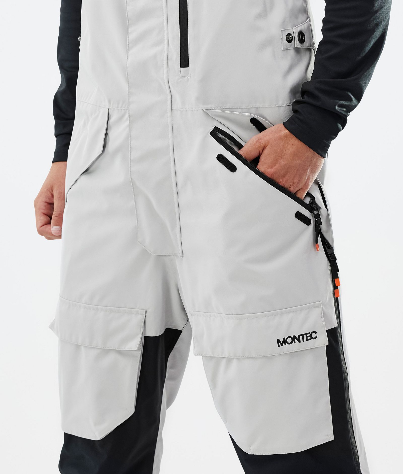 Montec Fawk Pantaloni Snowboard Uomo Light Grey/Black/Dark Atlantic, Immagine 5 di 7