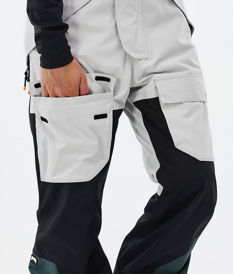Montec Fawk Pantaloni Snowboard Uomo Light Grey/Black/Dark Atlantic, Immagine 8 di 8