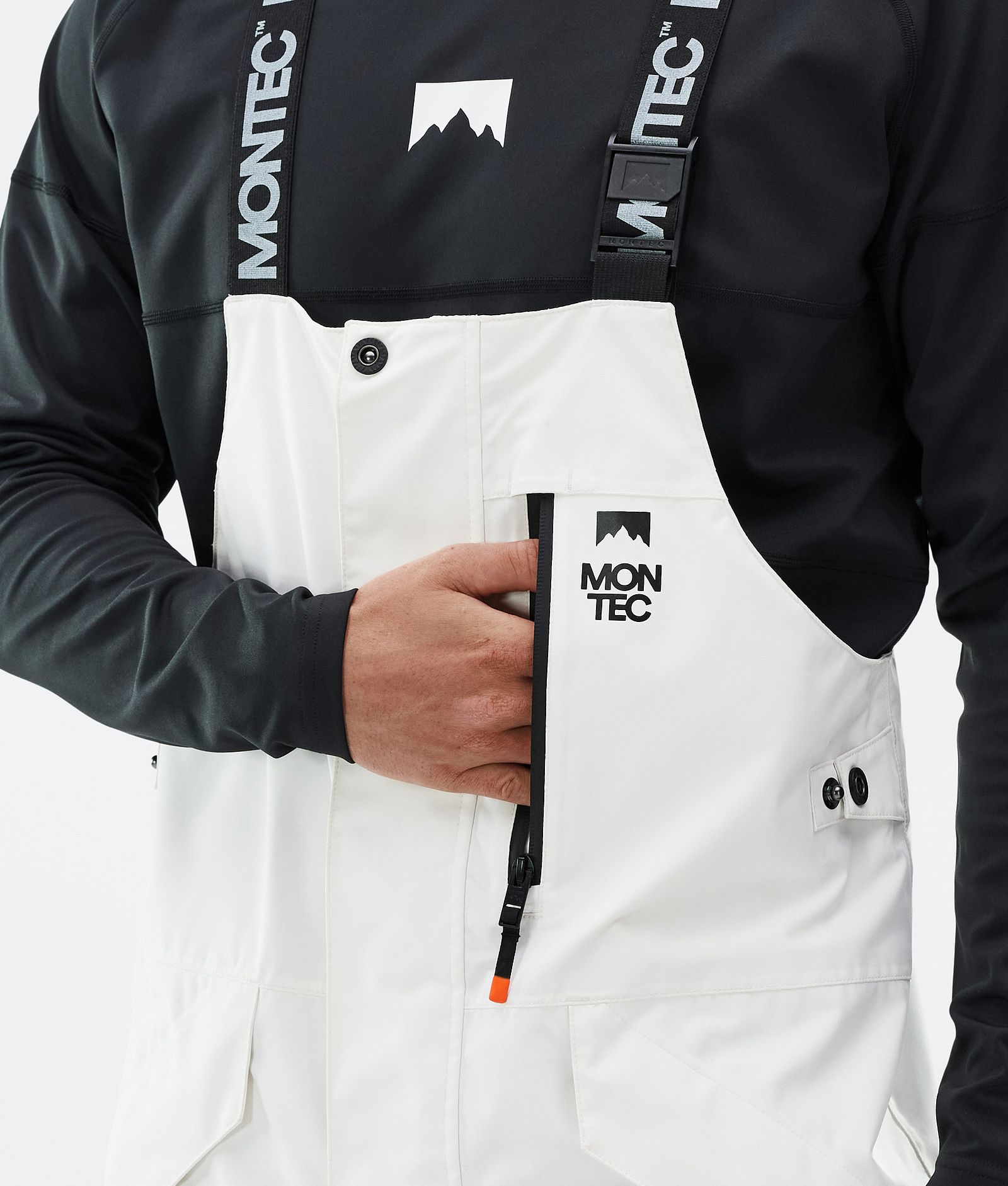 Montec Fawk Spodnie Snowboardowe Mężczyźni Old White/Black/Atlantic, Zdjęcie 6 z 7