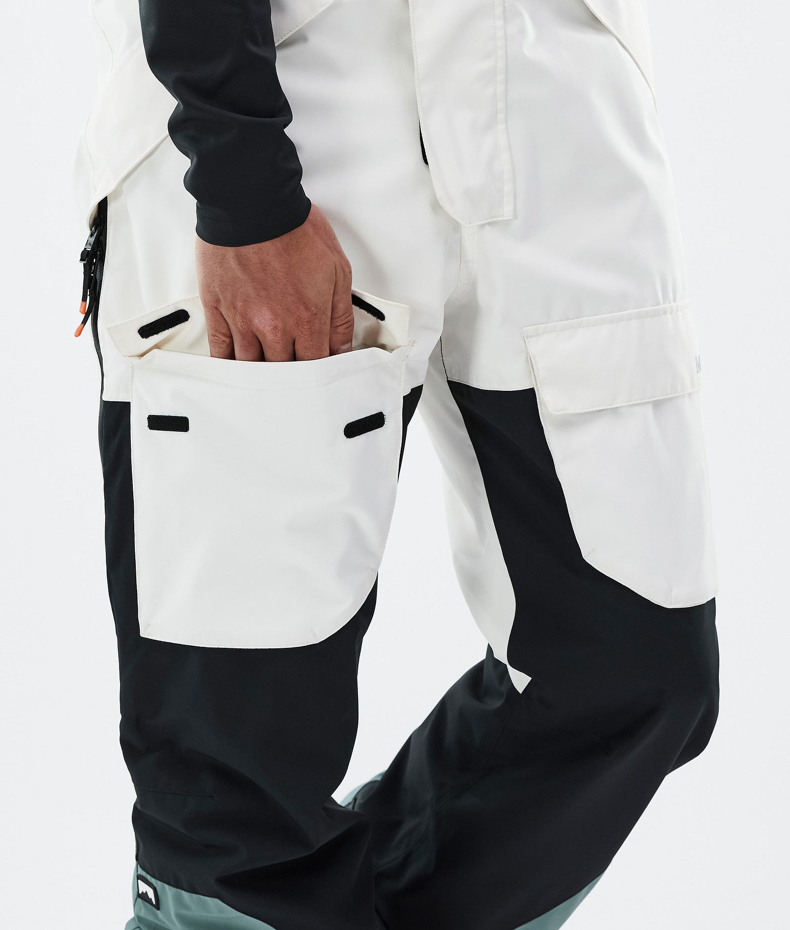 Montec Fawk Pantaloni Sci Uomo Old White/Black/Atlantic, Immagine 7 di 7