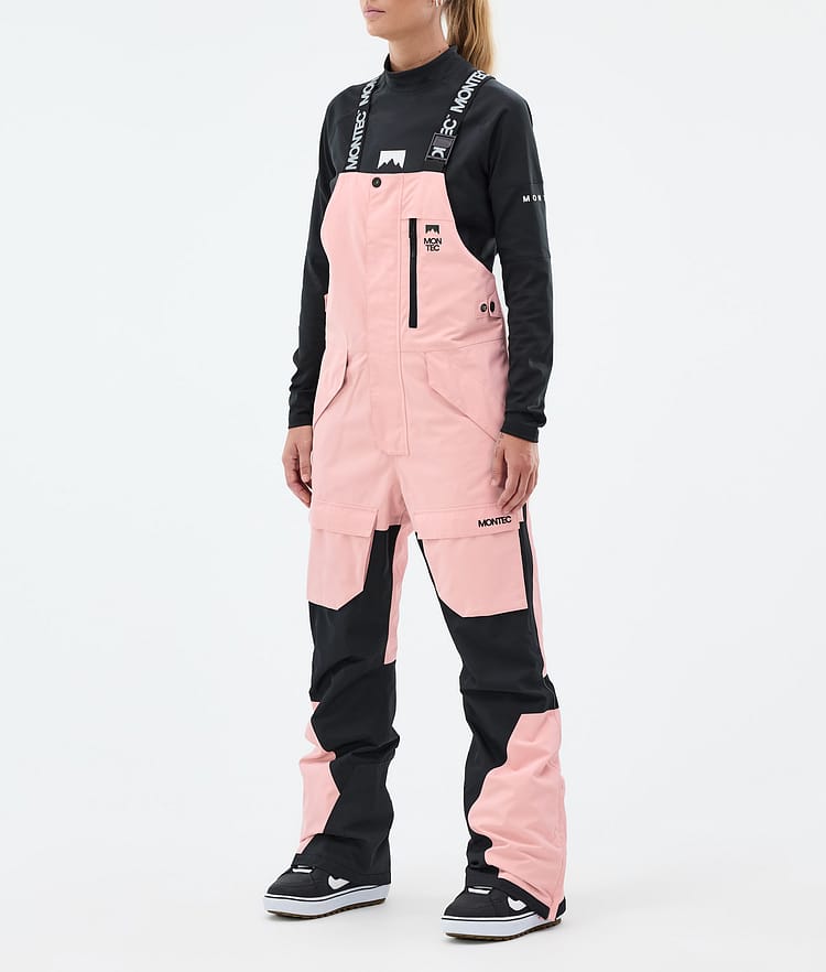 Montec Fawk W Spodnie Snowboardowe Kobiety Soft Pink/ Black, Zdjęcie 1 z 8