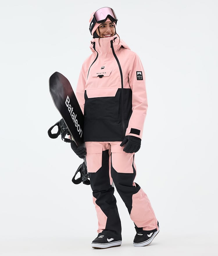 Montec Fawk W Spodnie Snowboardowe Kobiety Soft Pink/ Black, Zdjęcie 2 z 8