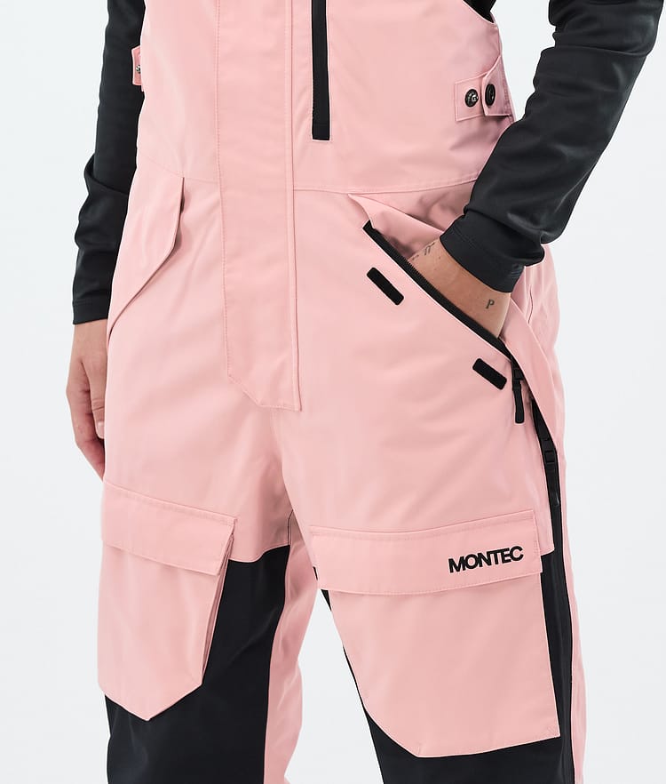 Montec Fawk W Spodnie Snowboardowe Kobiety Soft Pink/ Black, Zdjęcie 6 z 8
