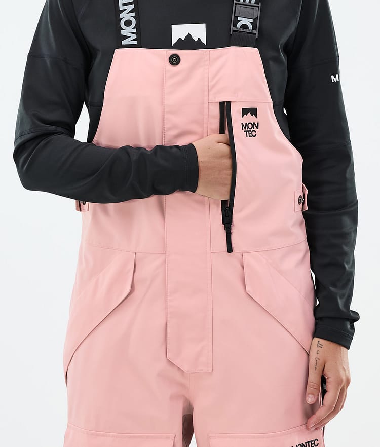 Montec Fawk W Spodnie Snowboardowe Kobiety Soft Pink/ Black, Zdjęcie 7 z 8