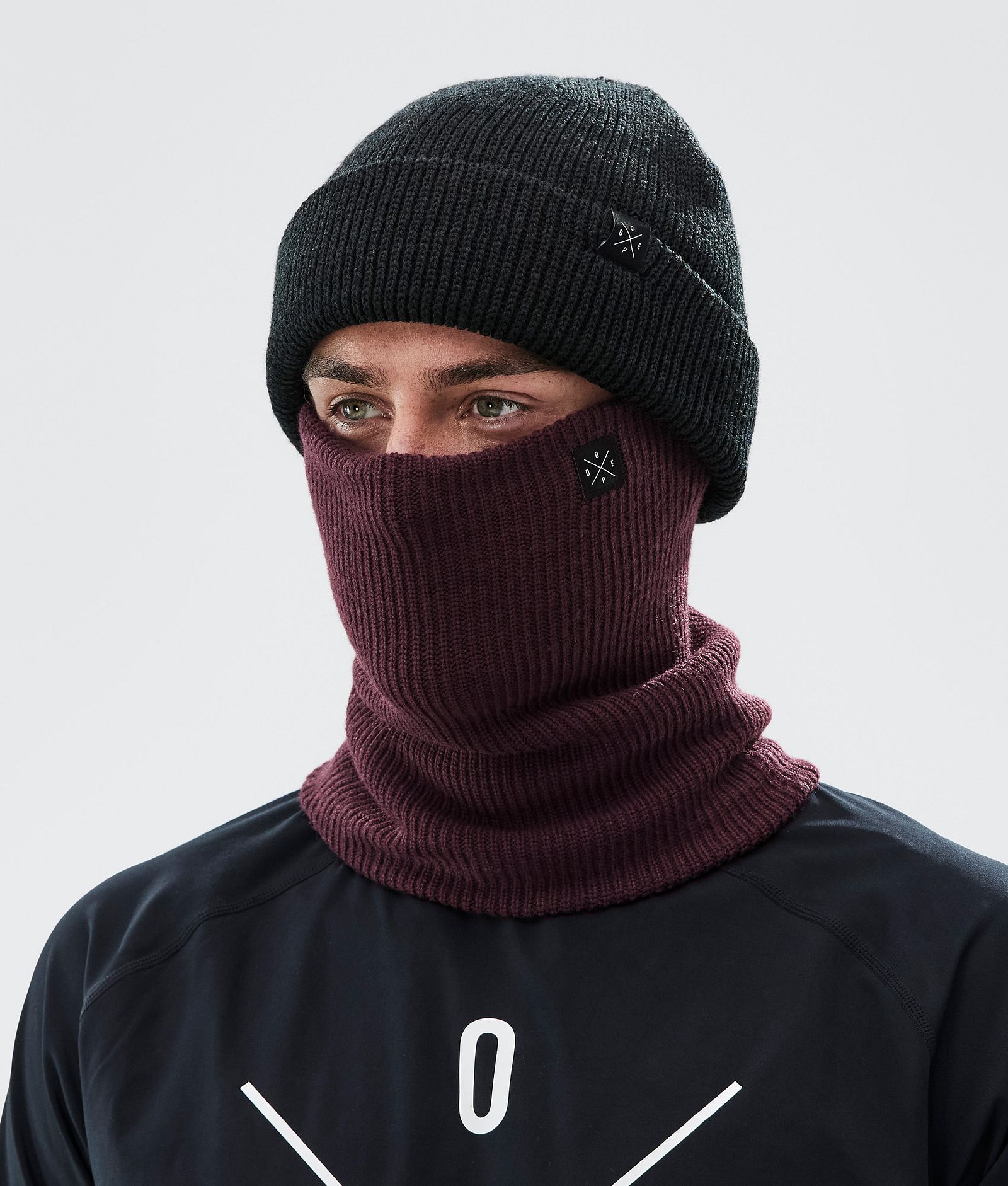 Dope 2X-Up Knitted Scaldacollo Uomo Burgundy